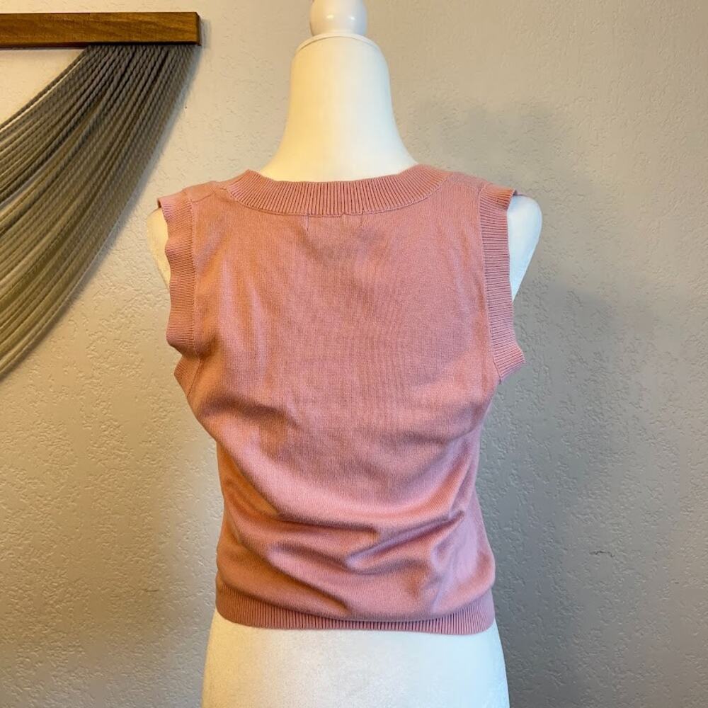 Hot Topic Strawberry Knit Crop Sweater Vest Women's Sz S Y2K Style - Picture 4 of 9